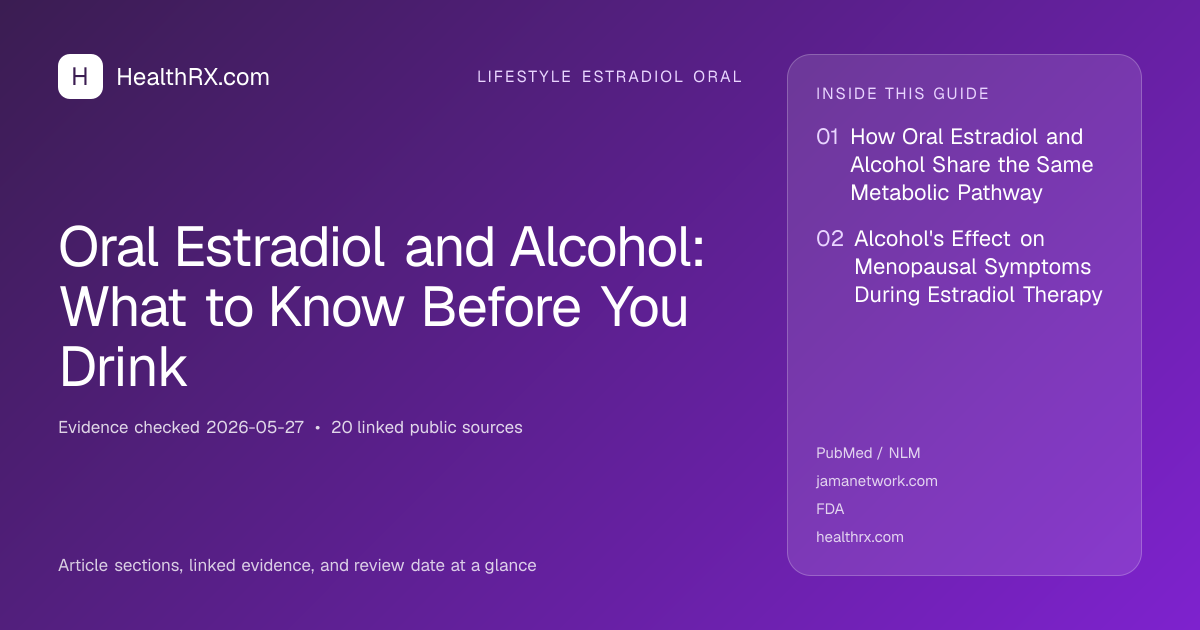 Evidence overview for Oral Estradiol and Alcohol: What to Know Before You Drink