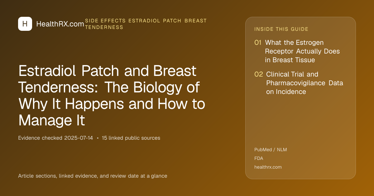 Evidence overview for Estradiol Patch and Breast Tenderness: The Biology of Why It Happens and How to Manage It