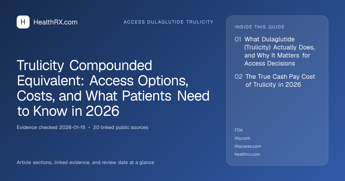 Evidence overview for Trulicity Compounded Equivalent: Access Options, Costs, and What Patients Need to Know in 2026