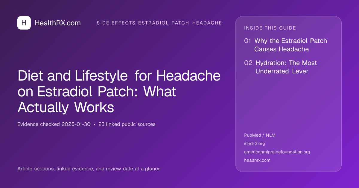 Evidence overview for Diet and Lifestyle for Headache on Estradiol Patch: What Actually Works
