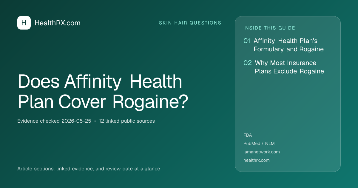 Evidence overview for Does Affinity Health Plan Cover Rogaine?