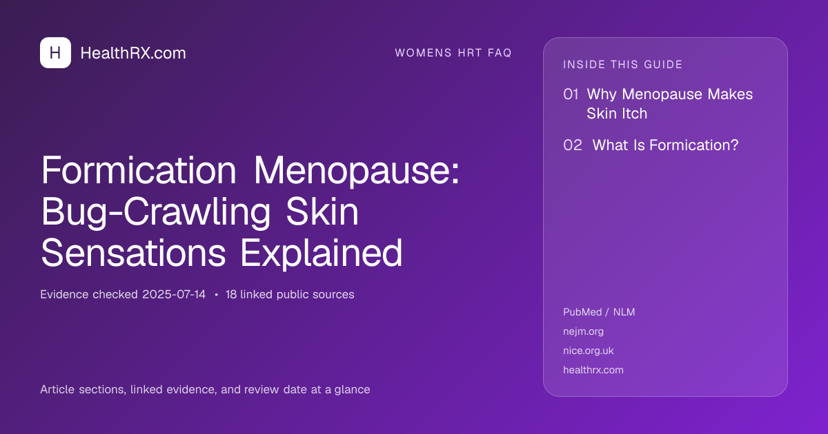 Evidence overview for Formication Menopause: Bug-Crawling Skin Sensations Explained