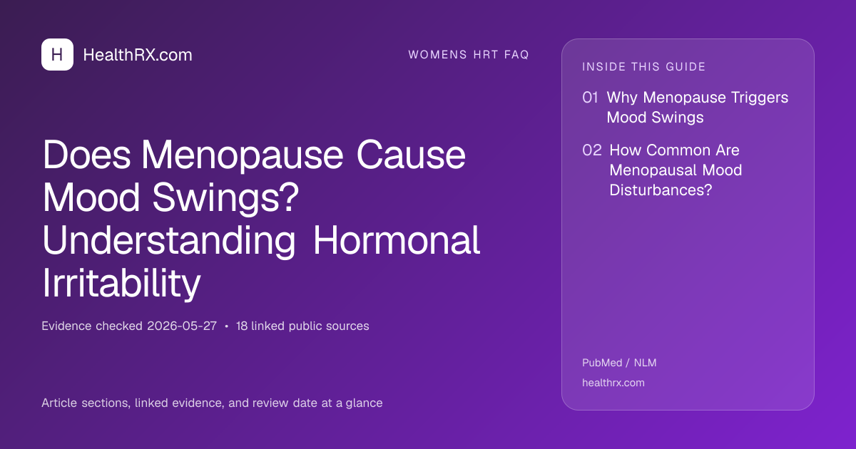 Evidence overview for Does Menopause Cause Mood Swings? Understanding Hormonal Irritability