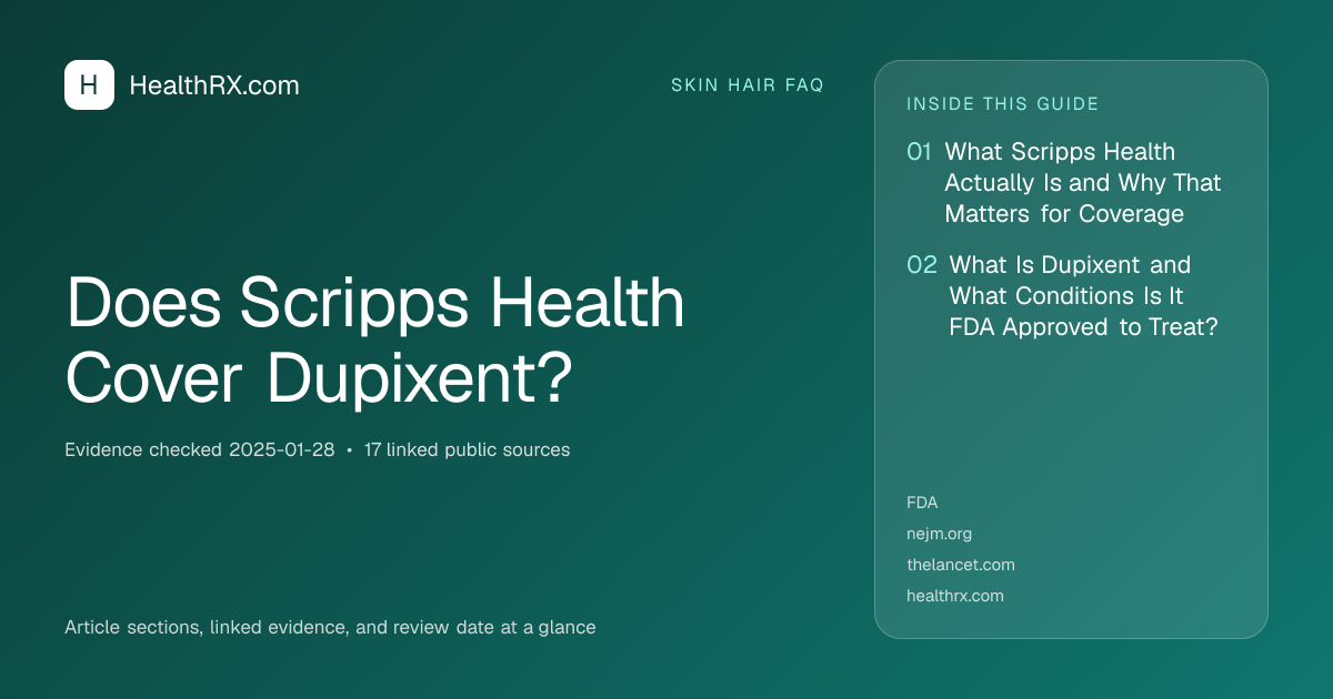 Evidence overview for Does Scripps Health Cover Dupixent?