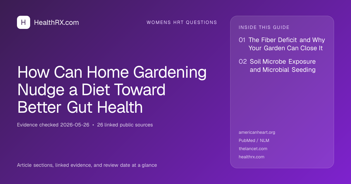 Evidence overview for How Can Home Gardening Nudge a Diet Toward Better Gut Health