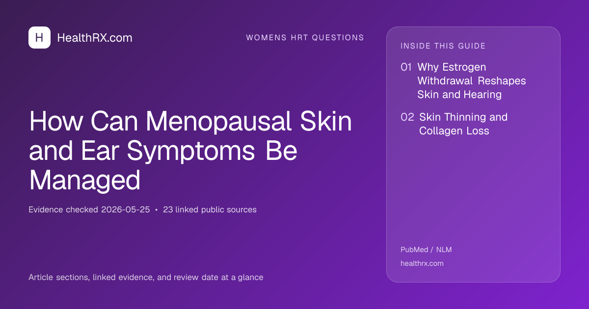 Evidence overview for How Can Menopausal Skin and Ear Symptoms Be Managed