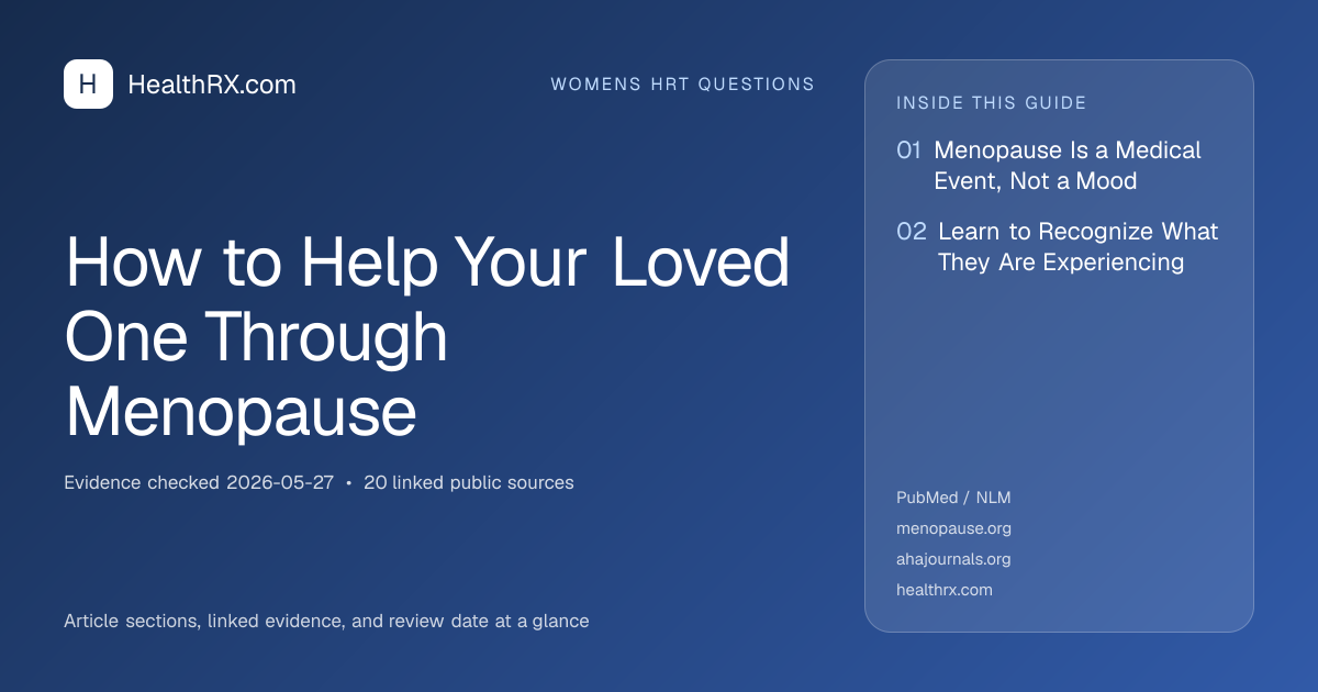 Evidence overview for How to Help Your Loved One Through Menopause