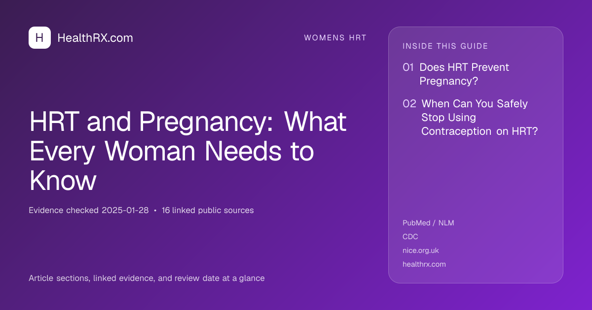 Evidence overview for HRT and Pregnancy: What Every Woman Needs to Know