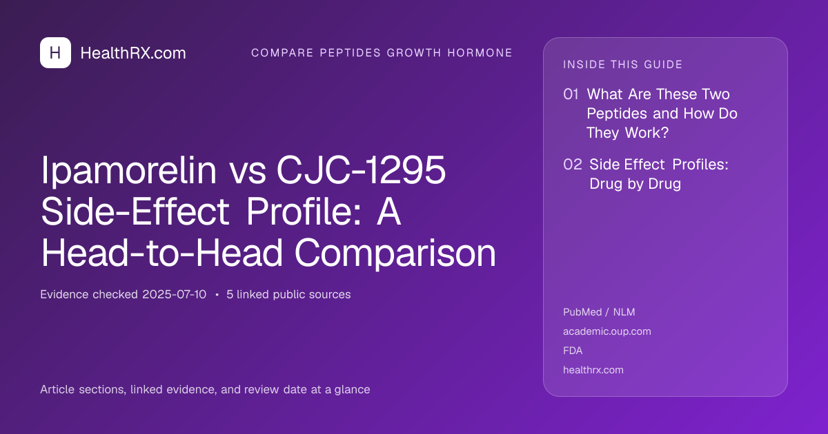 Evidence overview for Ipamorelin vs CJC-1295 Side-Effect Profile: A Head-to-Head Comparison