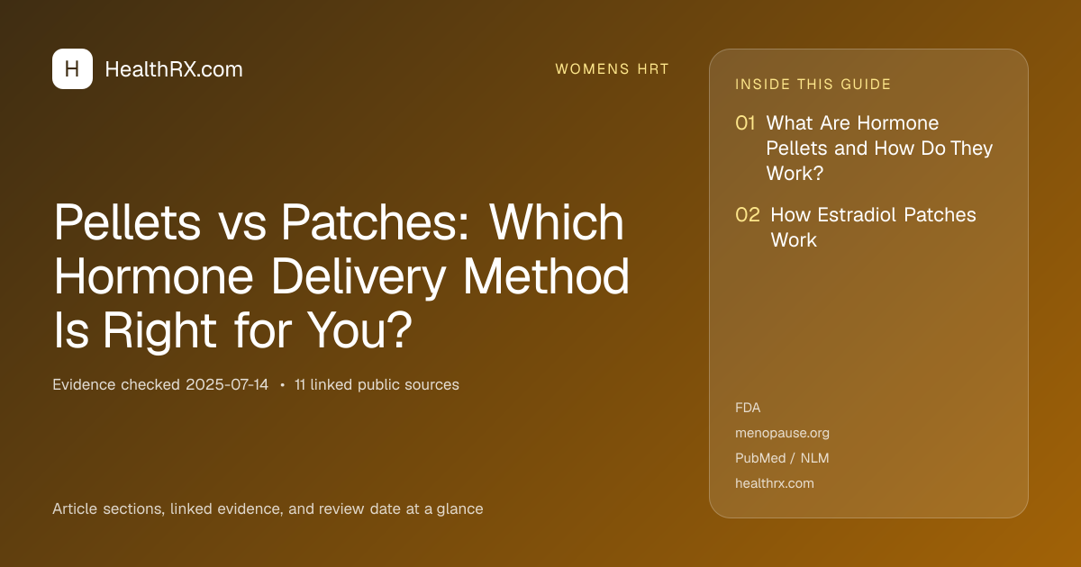 Evidence overview for Pellets vs Patches: Which Hormone Delivery Method Is Right for You?