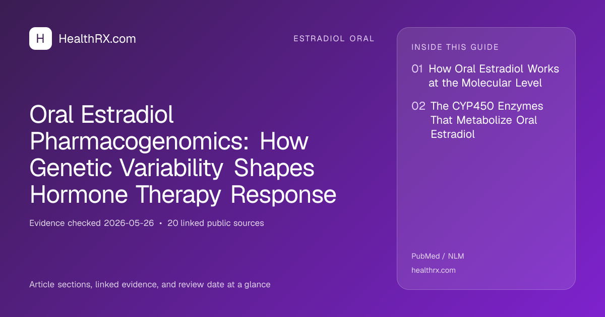 Evidence overview for Oral Estradiol Pharmacogenomics: How Genetic Variability Shapes Hormone Therapy Response