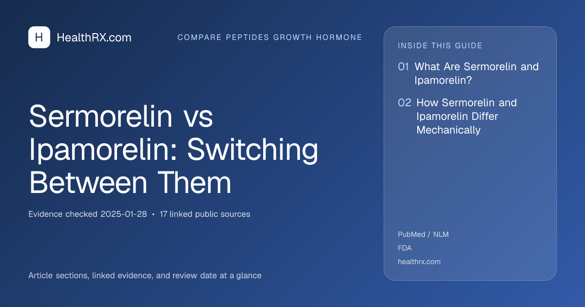 Evidence overview for Sermorelin vs Ipamorelin: Switching Between Them