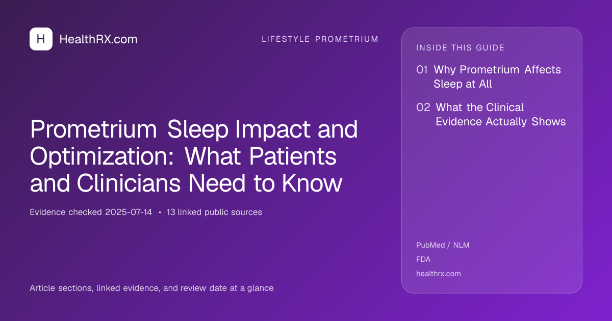 Evidence overview for Prometrium Sleep Impact and Optimization: What Patients and Clinicians Need to Know