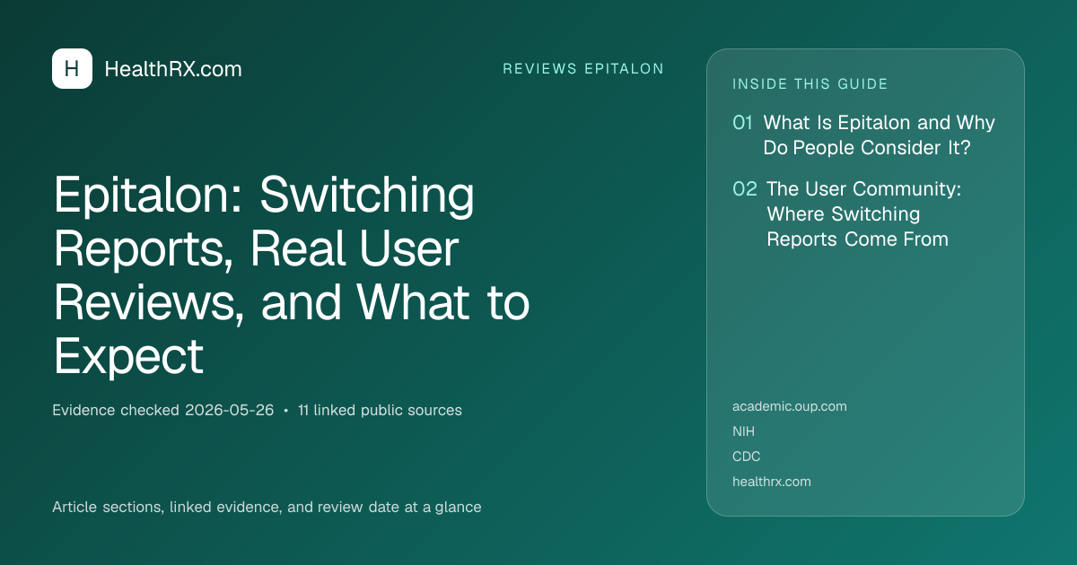 Evidence overview for Epitalon: Switching Reports, Real User Reviews, and What to Expect