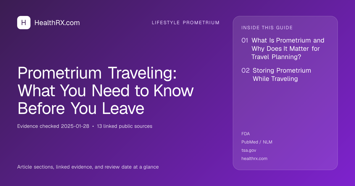 Evidence overview for Prometrium Traveling: What You Need to Know Before You Leave
