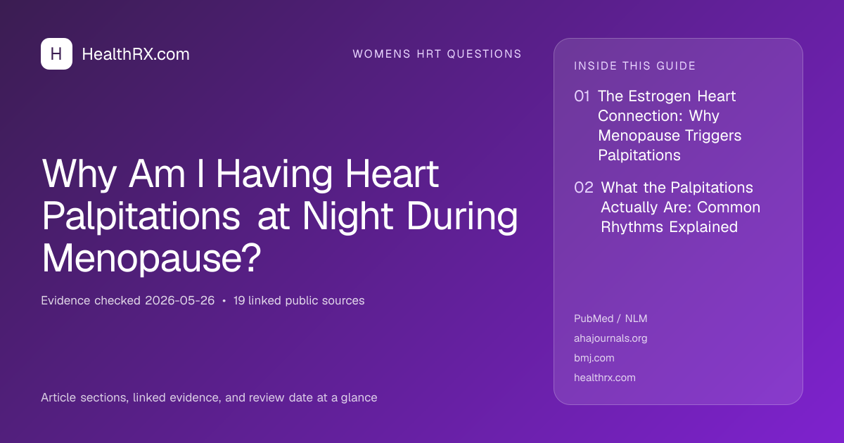 Evidence overview for Why Am I Having Heart Palpitations at Night During Menopause?
