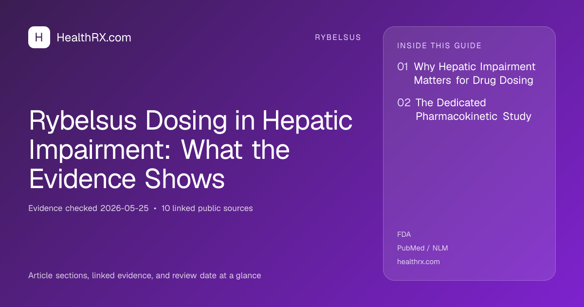 Evidence overview for Rybelsus Dosing in Hepatic Impairment: What the Evidence Shows