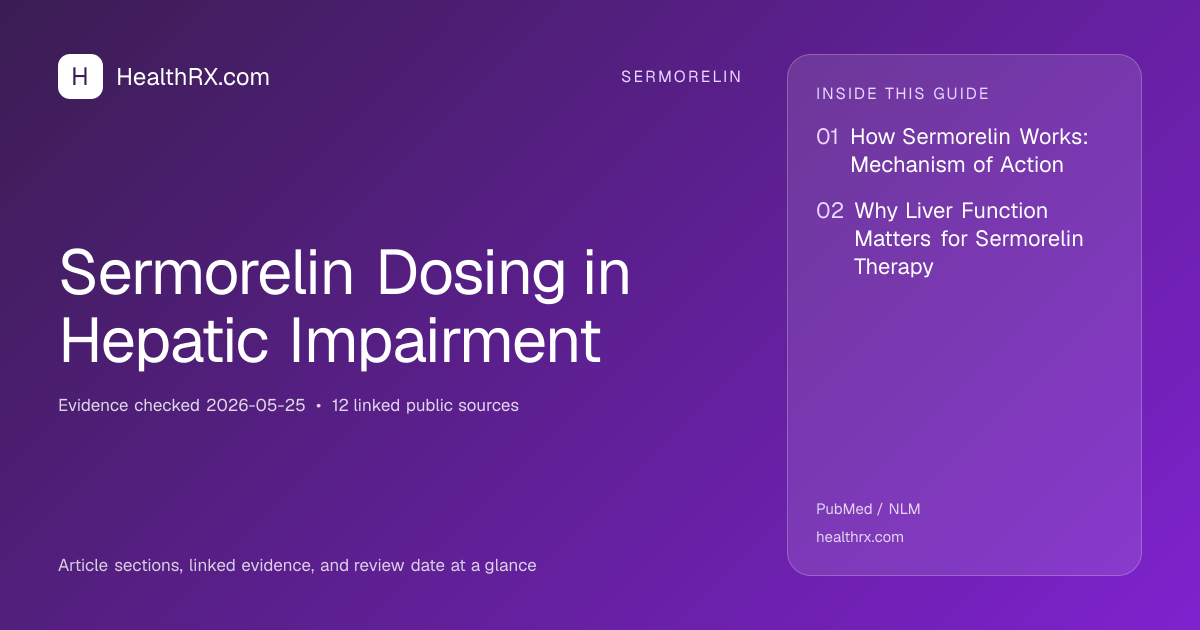 Evidence overview for Sermorelin Dosing in Hepatic Impairment