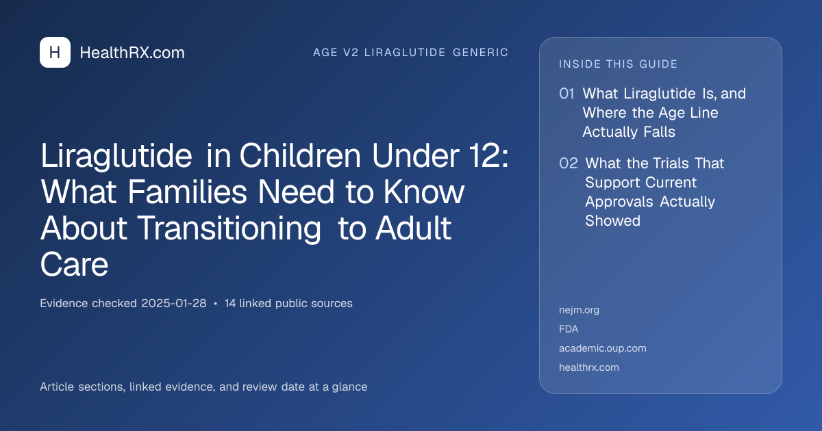 Evidence overview for Liraglutide in Children Under 12: What Families Need to Know About Transitioning to Adult Care
