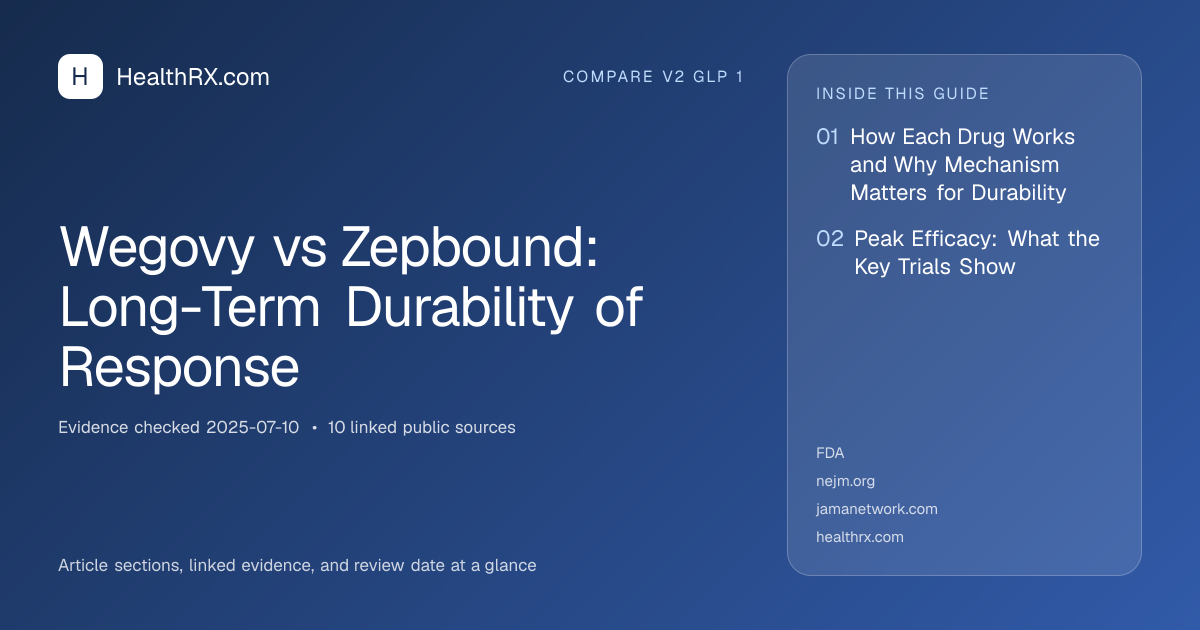 Evidence overview for Wegovy vs Zepbound: Long-Term Durability of Response