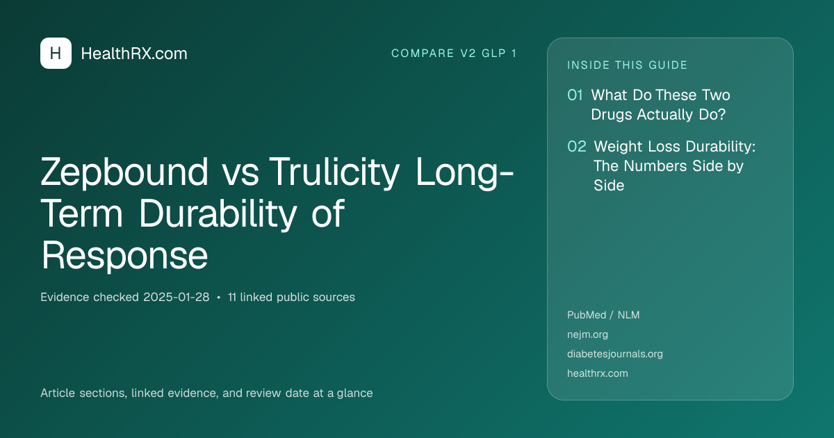 Evidence overview for Zepbound vs Trulicity Long-Term Durability of Response