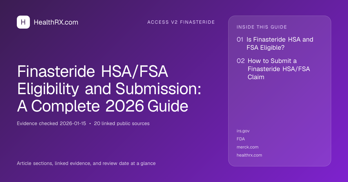 Finasteride HSA/FSA Eligibility and Submission: A Complete 2026 Guide