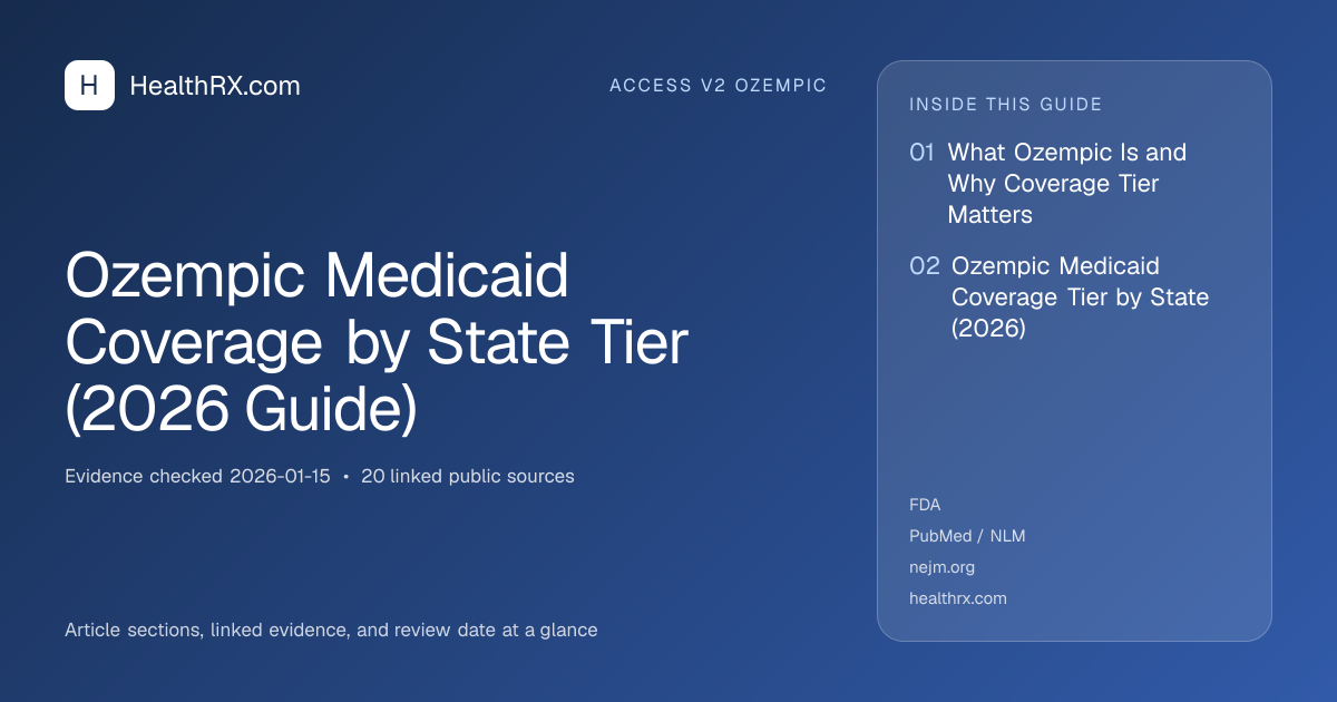 Ozempic Medicaid Coverage by State Tier (2026 Guide) | HealthRX.com